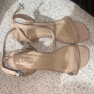 Size 7 beige heels